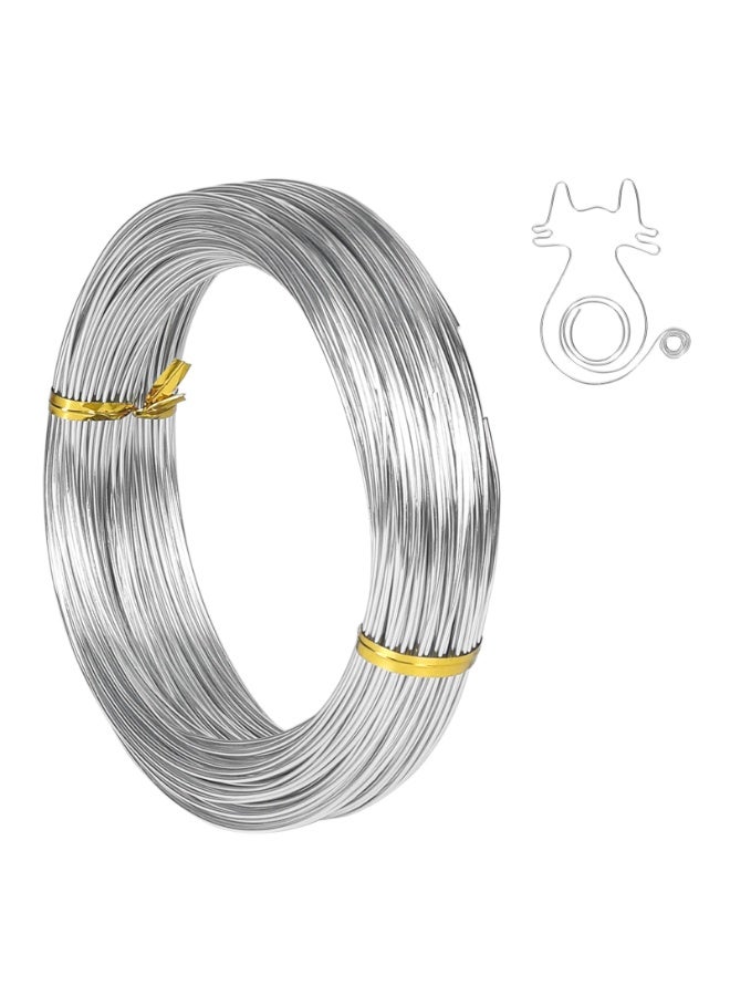 Daytoyz 1mm Aluminum Craft Wire, 165 Feet Bendable Metal Wire for Sculpting, Bike Modelling Skeleton Crafting Floral Making, Jewelry Making, Wire Weaving and Wrapping - Image 1